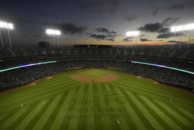 Rangers Spoil Final Night Game At Oakland Coliseum