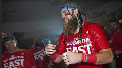 Brandon Marsh Found Out Phillies Clinched First-Round Bye During Postgame Interview