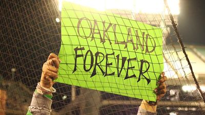 A’s Fans Chant 'Sell the Team,' Take Home Coliseum Dirt and Seats During Final Games