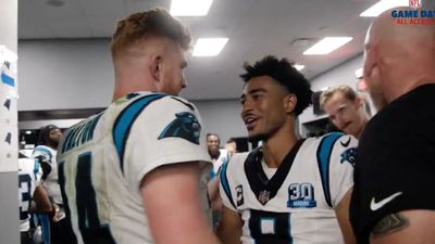 Bryce Young, Andy Dalton Shared Classy Moment in Locker Room After Panthers' Win