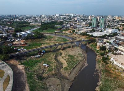 Dramatic images show drought's toll on Amazon and its rivers