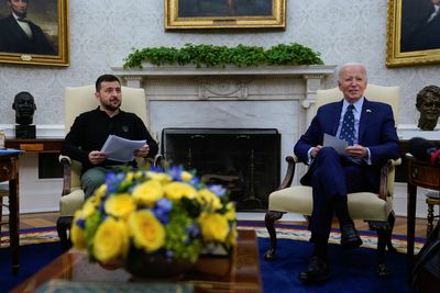 Zelenskyy visits White House as partisan divide grows ahead of US vote