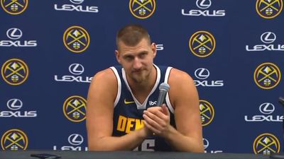 Nikola Jokic Had Bad News About His Sweet New Facial Hair at Nuggets' Media Day