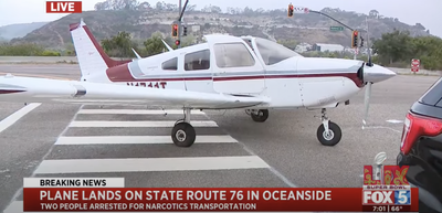 Plane Full of Drugs Forced to Make Emergency Landing on California Highway