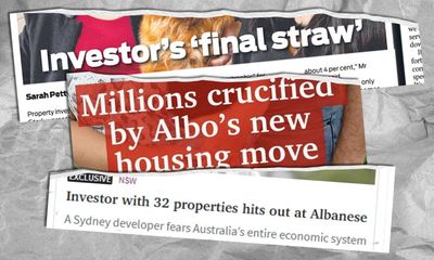 News Corp warns millions of renters ‘crucified’ as Murdoch papers fan negative gearing hysteria