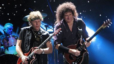 “I could see Brian was thinking about something, and he said, ‘How would you feel about using one of my Brian May guitars?’” Queen’s second guitarist, Jamie Moses, on how Brian May convinced him to switch from a Strat to a Red Special