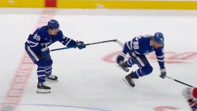 William Nylander Leaves Game After Getting Gently Pushed to the Ice by a Teammate