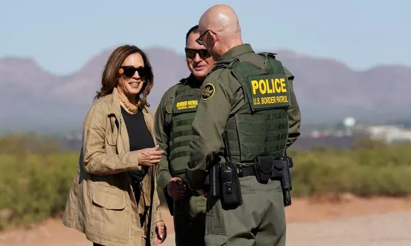 Harris accuses Trump of playing ‘political games’ during US border visit