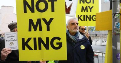 Former SNP MP joins protest as royals attend Holyrood anniversary celebrations