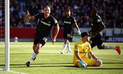 Tomas Soucek salvages point for West Ham after Brentford strike early again