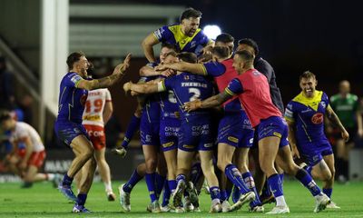 ‘Soul destroying’: Warrington eliminate St Helens in golden drop goal thriller