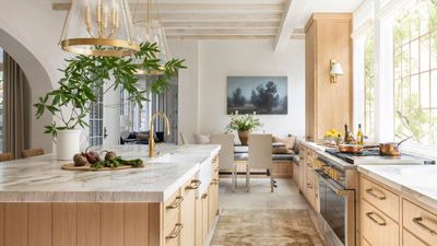 How can you add texture to a kitchen? This designer's kitchen is a lesson in adding tactile touches