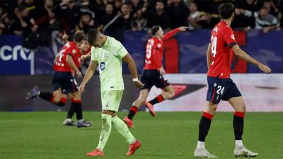 Osasuna end Barcelona's unbeaten run in La Liga