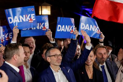 Austrian far-right party founded by a Nazi closes in on first national election win