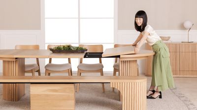 Marie Kondo's New Collaboration With Transformer Table Feels Like the Future of Dinner Parties