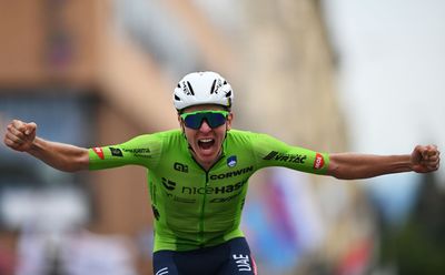 Tadej Pogačar completes stunning Triple Crown with 51km solo to maiden rainbow jersey