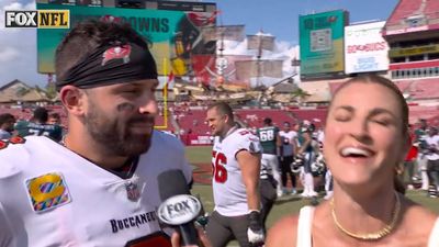 Baker Mayfield Had Erin Andrews Laughing About A Wardrobe Change He Made During Win