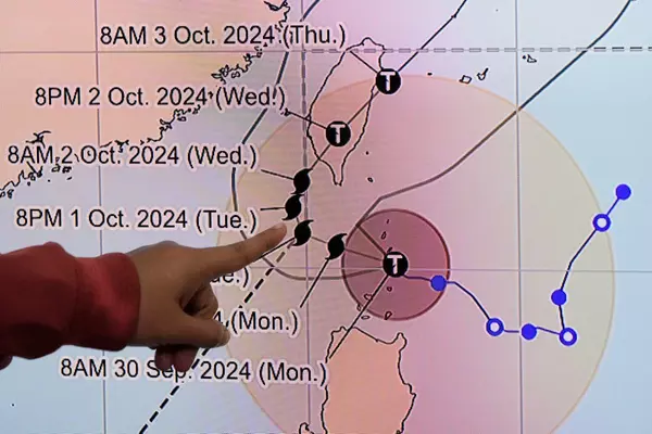 A powerful typhoon is lashing northern Philippine islands