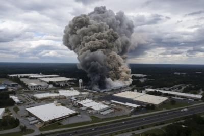 Chemical Plant Fire In Georgia Prompts Evacuations And Road Closures