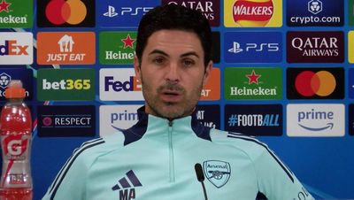 Mikel Arteta reacts as PSG drop Ousmane Dembele for Arsenal Champions League clash