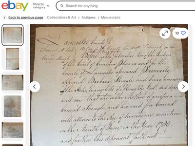 eBay removes 19th-century slavery document listed for sale on website