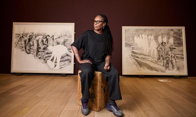 ‘I’m pointing a finger’: Barbara Walker on her paintings about the Windrush scandal and her son’s victimisation