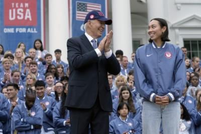 President Biden Welcomes U.S. Olympians At White House