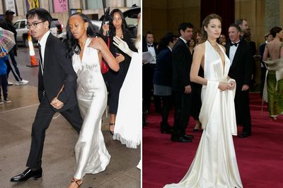 Fans Gush As Zahara Jolie Copies Mom Angelina’s Iconic 2004 Oscars Look At ‘Maria’ Premiere