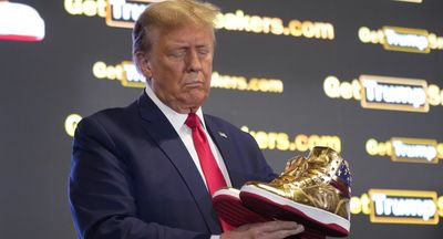 Gold sneakers to patriotic bibles: All the crap Trump shills to pay the bills