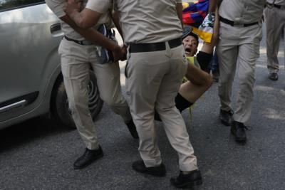 Tibetans Protest China's Human Rights Violations In India