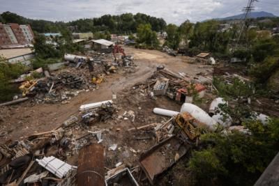 Chimney Rock Devastated By Hurricane Helene Floodwaters