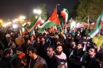 Celebrations In Beirut And Gaza As Iran Attacks Israel