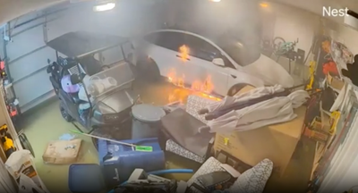 Tesla catches fire and burns down Florida home during Hurricane Helene floodwaters