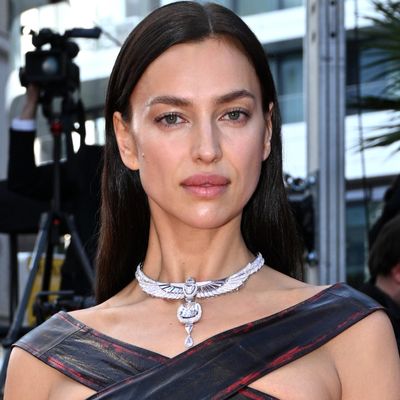 Irina Shayk Poses for a Nearly Naked Mirror Selfie During Paris Fashion Week