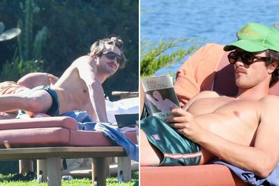 Jacob Elordi’s Bulge Goes Viral As He Lays Next To Girlfriend Olivia Jade In Swim Trunks