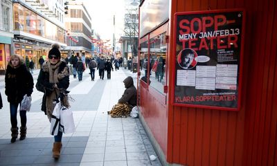 Swedish government accused of trying to ‘outlaw poverty’ over begging ban plans