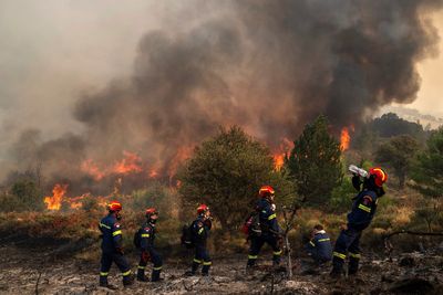 Deadly Greece wildfire believed to have been started by beekeeper as villages evacuated