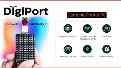 Raspberry Pi Compute Module 4 powered DigiPort 'Next-Gen Pocket PC' could be powering your next retro gaming session — may support Raspberry Pi Compute Module 5