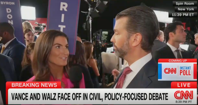 Don Jr gets into post-debate spat with CNN’s Kaitlan Collins over ‘Hitler’ comments