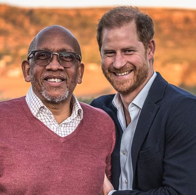 Prince Harry Meets Up With Another Royal Family During His First Stop in Africa