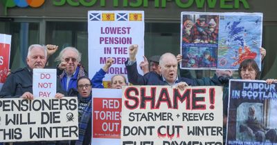 Protesters gather outside Scottish Power HQ to call out energy bills hike