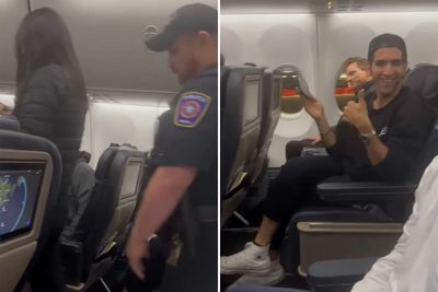 Hilarious Theme Song Accompanies Racist Woman As She’s Removed From Flight