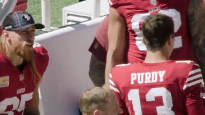 Mic'd-Up George Kittle Had Hilarious Question for Brock Purdy During Week 4 Win