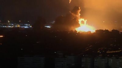 Huge blast close to Beirut's international airport as Israel renews air strikes