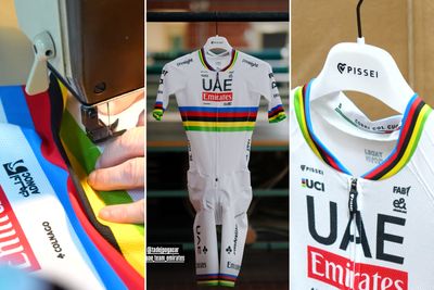 First images of Tadej Pogačar's rainbow jersey revealed - and he might be set for white shorts