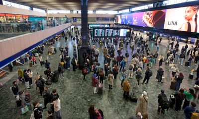 Euston station’s big advertising screens turned off after overcrowding fears