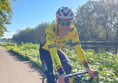 Wout van Aert back riding bike for first time since Vuelta a España crash