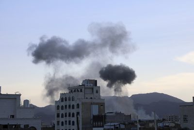 US air strikes target Houthis in several cities in Yemen