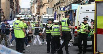 Four people injured after taxi hits pedestrians by Glasgow Central Station