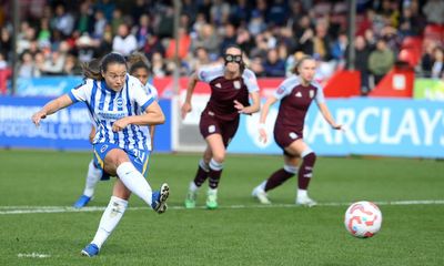 Fran Kirby turns WSL thriller Brighton’s way after Aston Villa’s shock red card